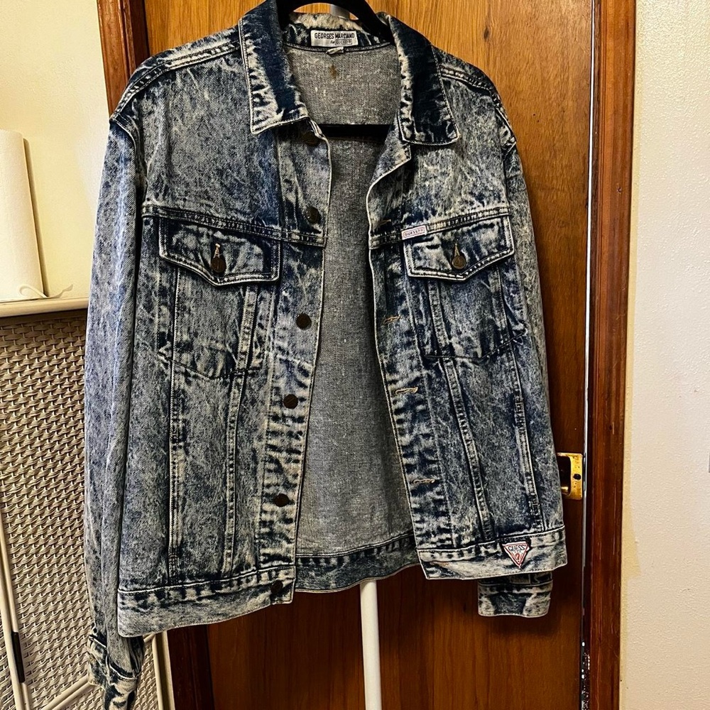 Georges Marciano for Guess Acid Wash Denim Jacket